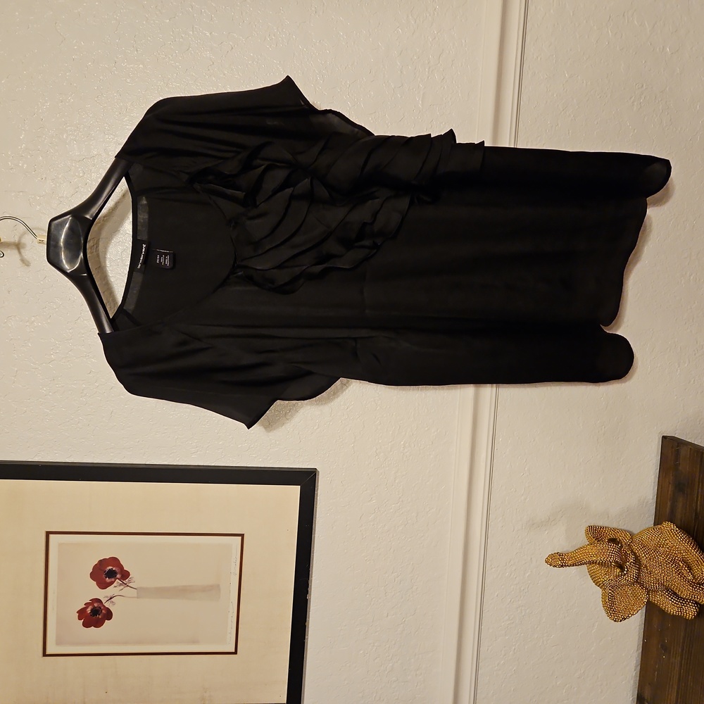 LANE BRYANT 22/24 BLACL BLOUSE